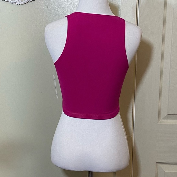 New Free People Strapped in Brami Intimately FP Strapped Crop Top Atlas Fuchsia - Picture 4 of 4
